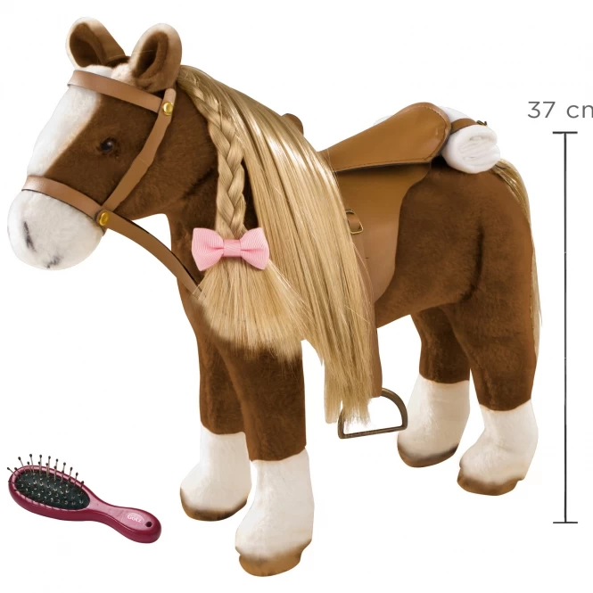Pony Bruin Gotz Schofthoogte-37-cm. 2 Pony Bruin Gotz Schofthoogte-37-cm. - Afbeelding 2