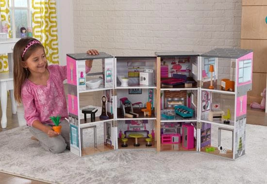 Poppenhuis Modern Deluxe Herenhuis 3 Poppenhuis Modern Deluxe Herenhuis - Afbeelding 3