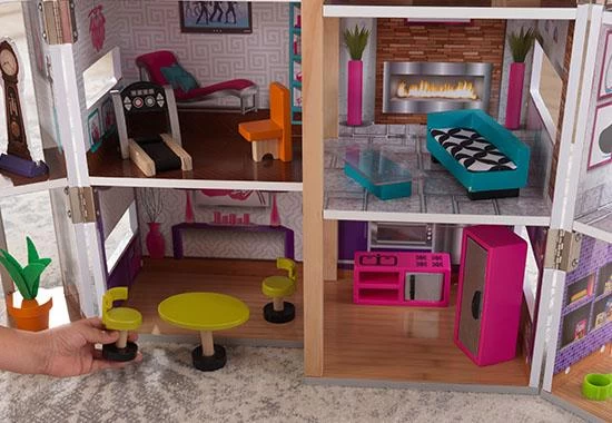 Poppenhuis Modern Deluxe Herenhuis 5 Poppenhuis Modern Deluxe Herenhuis - Afbeelding 5