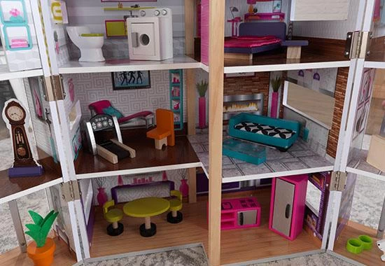 Poppenhuis Modern Deluxe Herenhuis 8 Poppenhuis Modern Deluxe Herenhuis - Afbeelding 8