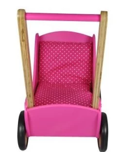 Poppenwagen Simply For Kids Stippen Rose -Speelgoed Verkoop poppenwagen simply for kids stippen rose 2