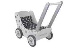 Poppenwagen Simply For Kids Stippen Wit -Speelgoed Verkoop poppenwagen simply for kids stippen wit 1 1