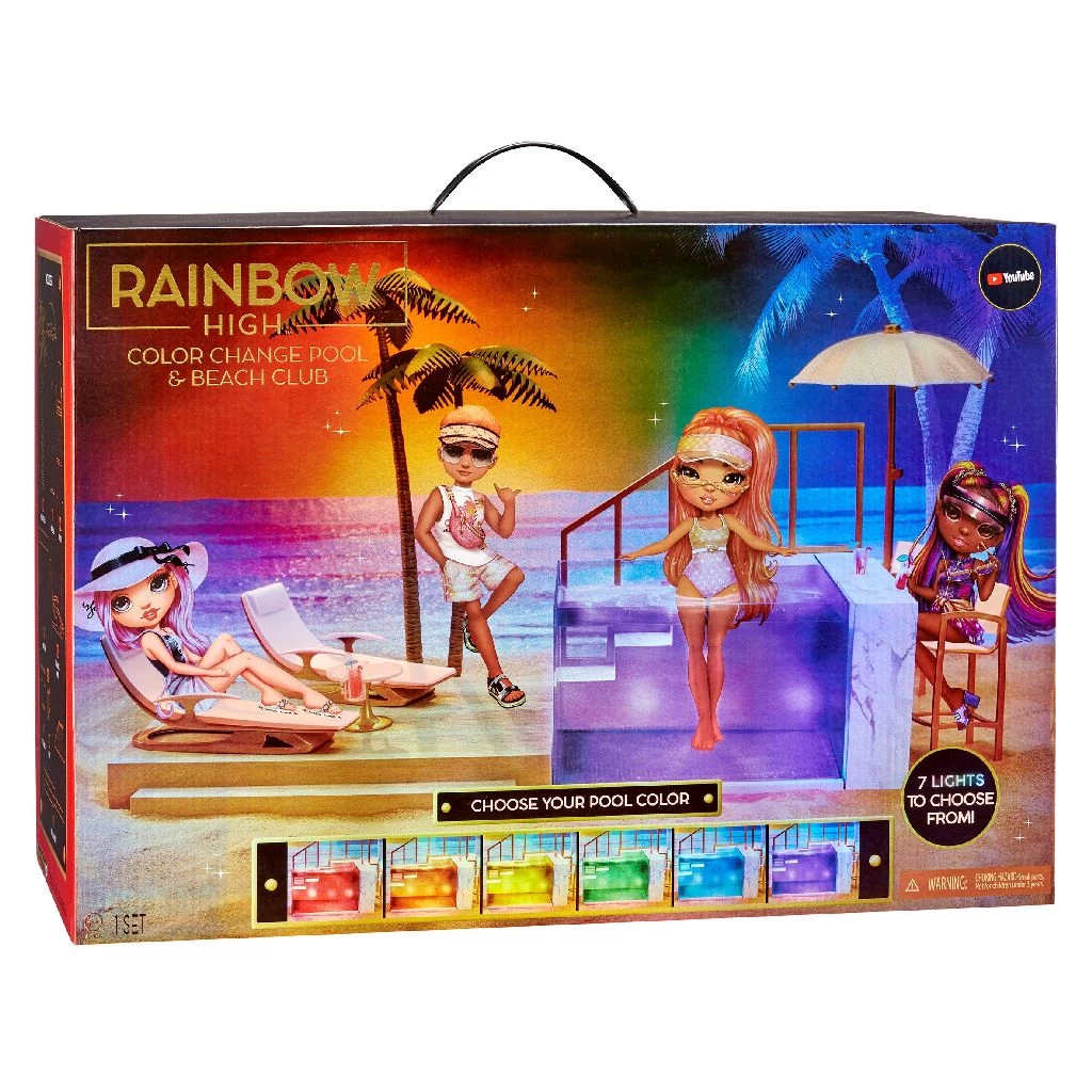 Rainbow High Poppen Color Change Pool And Beach Club Set 1 Rainbow High Poppen Color Change Pool And Beach Club Set