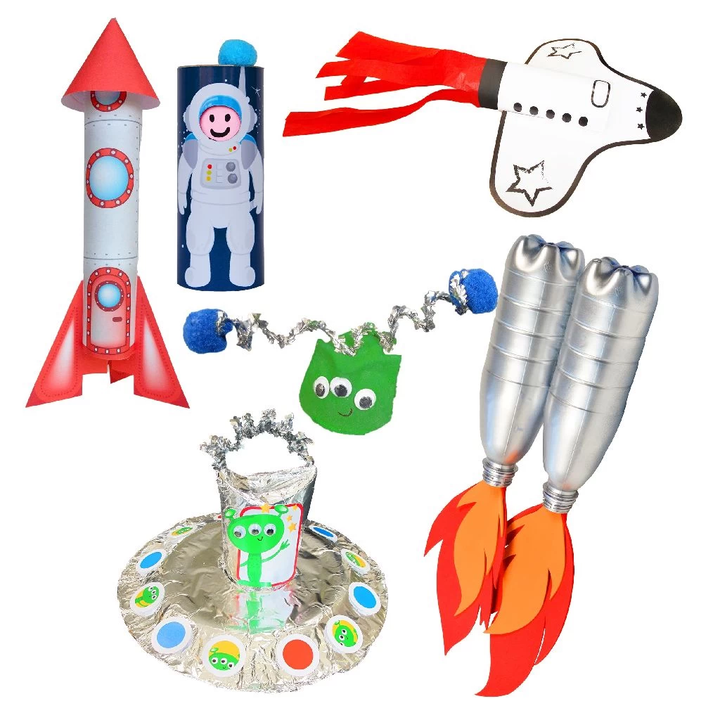 Re-cycle-me Space World Recycle Set Knutselset 2 Re-cycle-me Space World Recycle Set Knutselset - Afbeelding 2