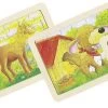 Set Houten Puzzels Dieren , 6 Delig