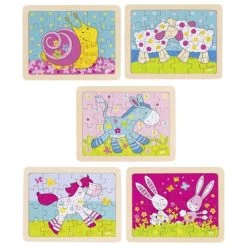 Set Houten Puzzels Susibelle – 5 Stuks -Speelgoed Verkoop set houten puzzels susibelle 5 in 1 goki 57506 1 1