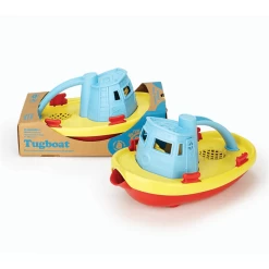 Green Toys Green-Toys Sleepboot Geel Met Blauw Handvat 7 Green Toys Green-Toys Sleepboot Geel Met Blauw Handvat -Speelgoed Verkoop sleepboot blauwe handvat green toys 2