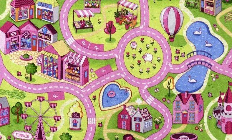 Speelkleed Sweet City Speeltapijt 140×200 Cm 1 Speelkleed Sweet City Speeltapijt 140×200 Cm
