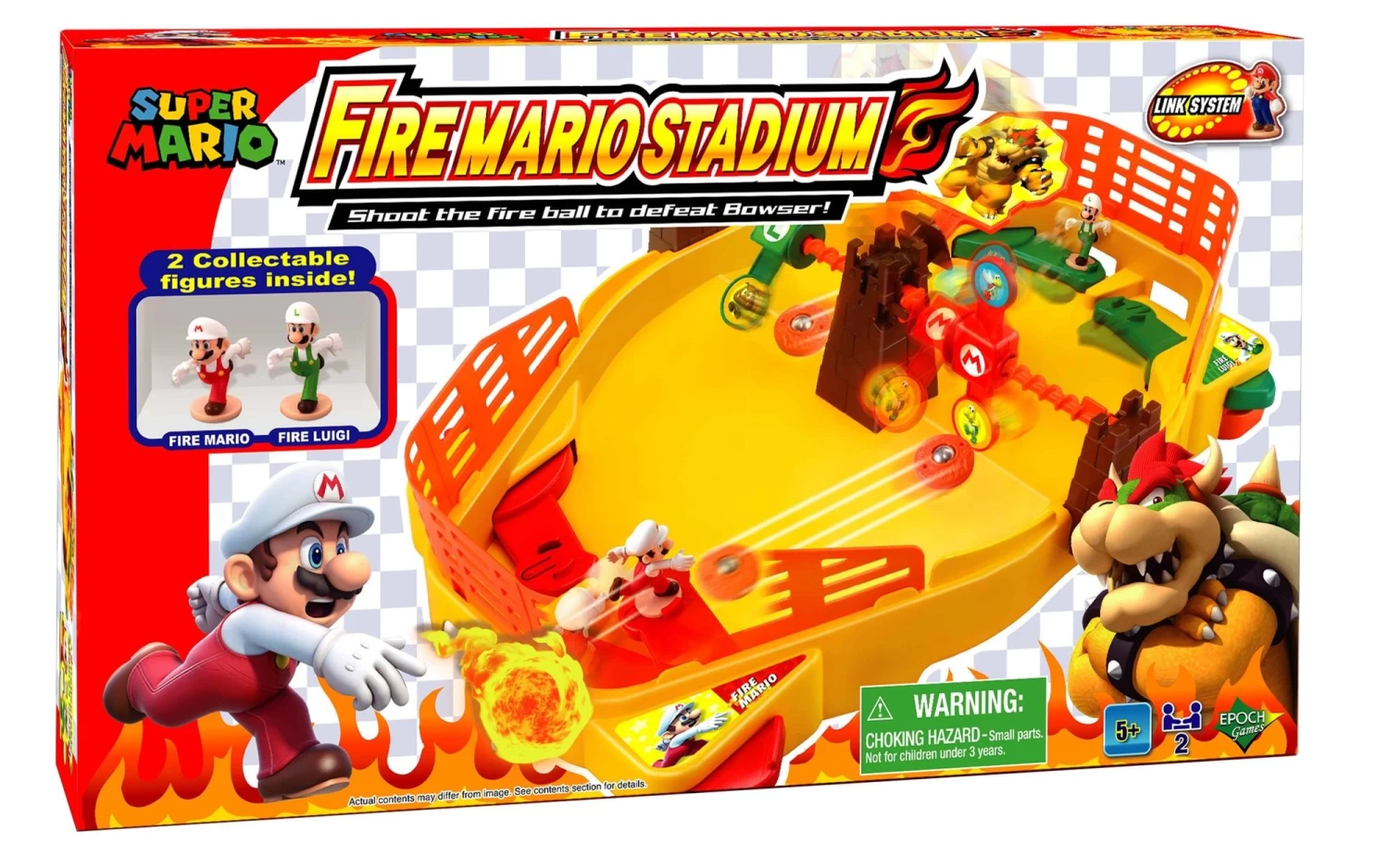 Epoch Super Mario Fire Mario Stadium Flipperspel 1 Epoch Super Mario Fire Mario Stadium Flipperspel