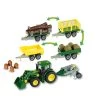 Theo Klein 3907 – John Deere Tractor Met Voorlader, Aanhanger (4 Modules) En Ploeg