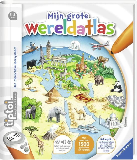 Tiptoi Boek “Mijn Grote Wereldatlas” 2 Tiptoi Boek “Mijn Grote Wereldatlas” - Afbeelding 2