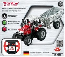 Tronico Micro Radiografisch Bestuurbare Massey Ferguson MF 7600 Met Aanhanger – 1 : 64