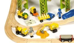 BigJigs BJT280 Houten Trein Cement Silo -Speelgoed Verkoop treinset bouwterrein bigjigs bjt019 3