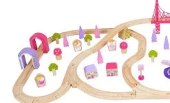 BigJigs BJT023 Treinset Grote Sprookjesstad -Speelgoed Verkoop treinset sprookjesstad bigjigs bjt023 3