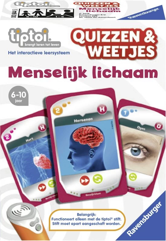 Tiptoi Quizzen & Weetjes “Het Menselijk Lichaam” 2 Tiptoi Quizzen & Weetjes “Het Menselijk Lichaam” - Afbeelding 2
