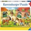 Ravensburger Vakantie Op De Manege Kinder-Puzzel 2 X 12 Stukjes
