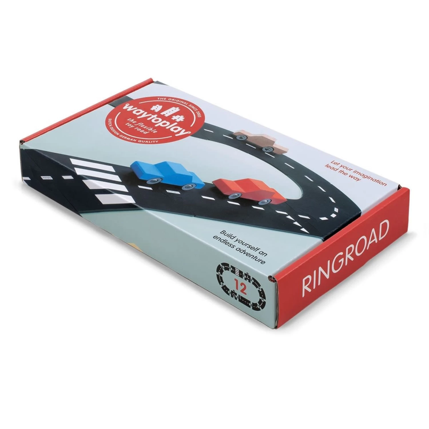 WayToPlay Ringroad Ringweg Rubber Flexibele Autobaan 12-dlg 8 WayToPlay Ringroad Ringweg Rubber Flexibele Autobaan 12-dlg - Afbeelding 8